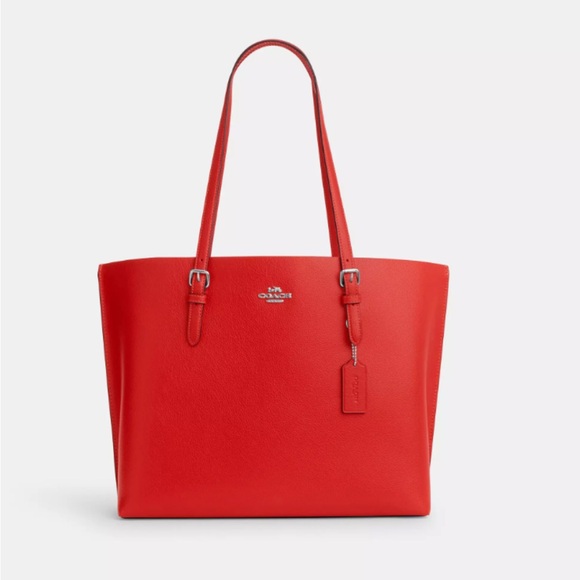 New with Tag Coach Mollie Red Tote Bag - Picture 9 of 9